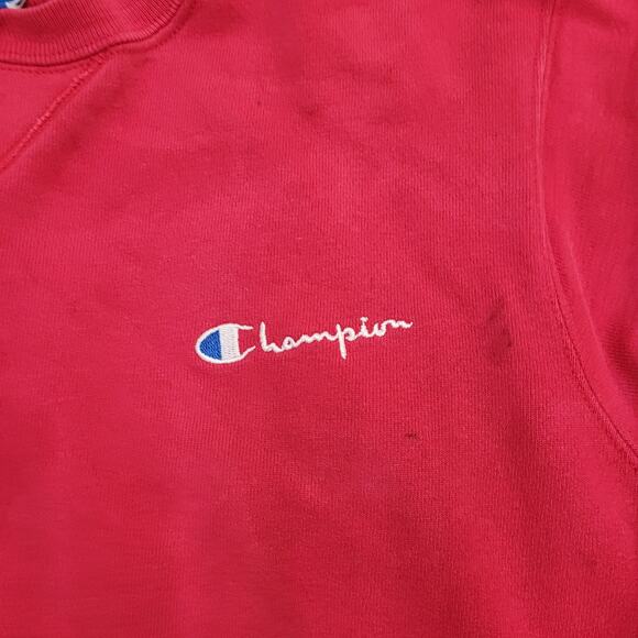 Vintage Champion Sweatshirt Womens Large 21x23 Script Logo - Picture 16 of 16